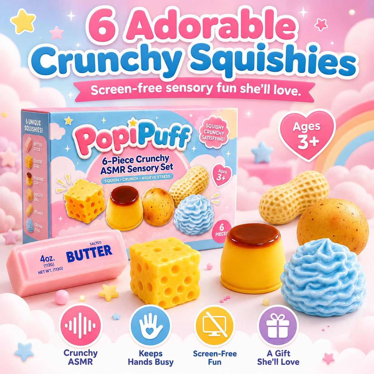 6-Piece Crunchy ASMR Set